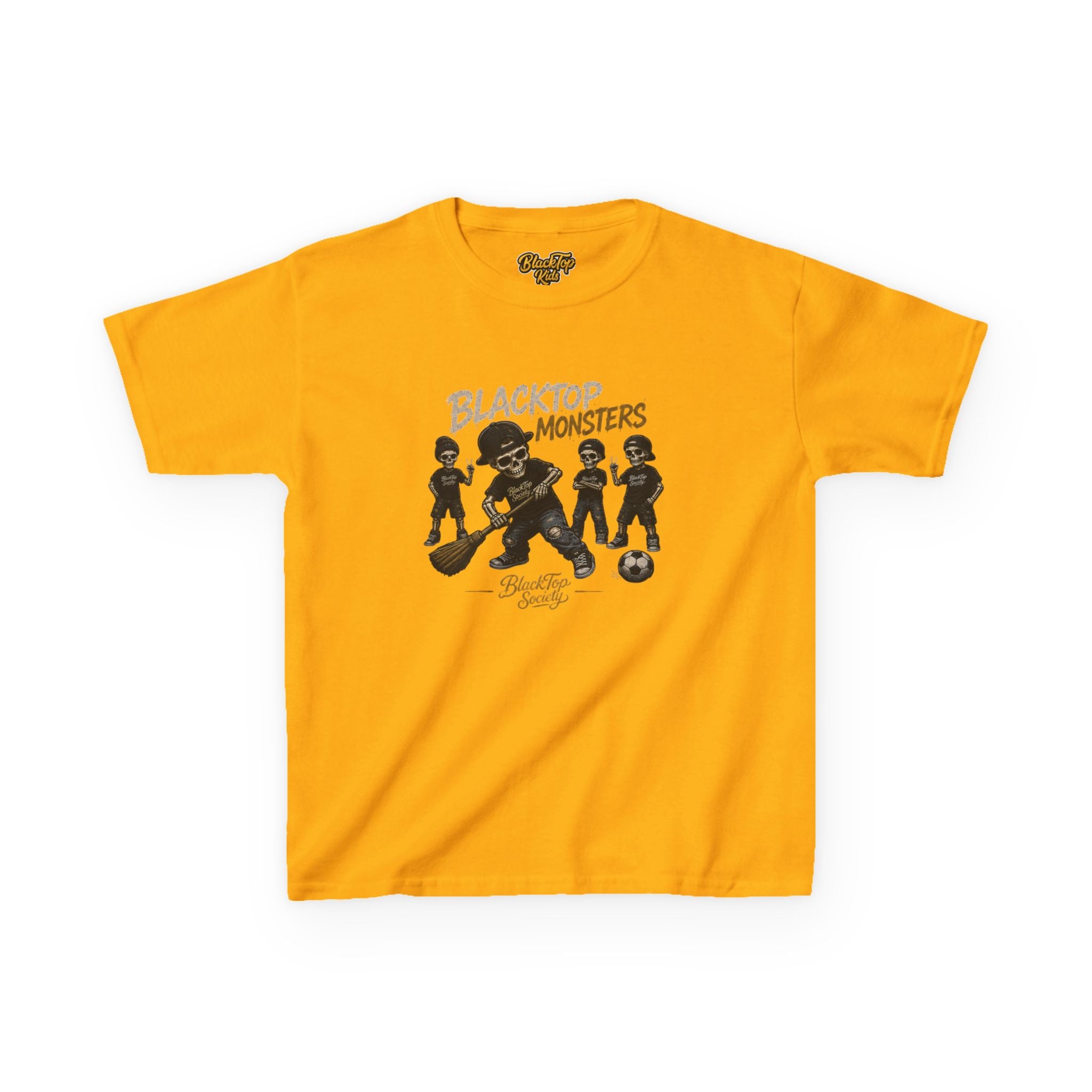 Blacktop Monsters skate crew graphic kids tee — Blacktop Society