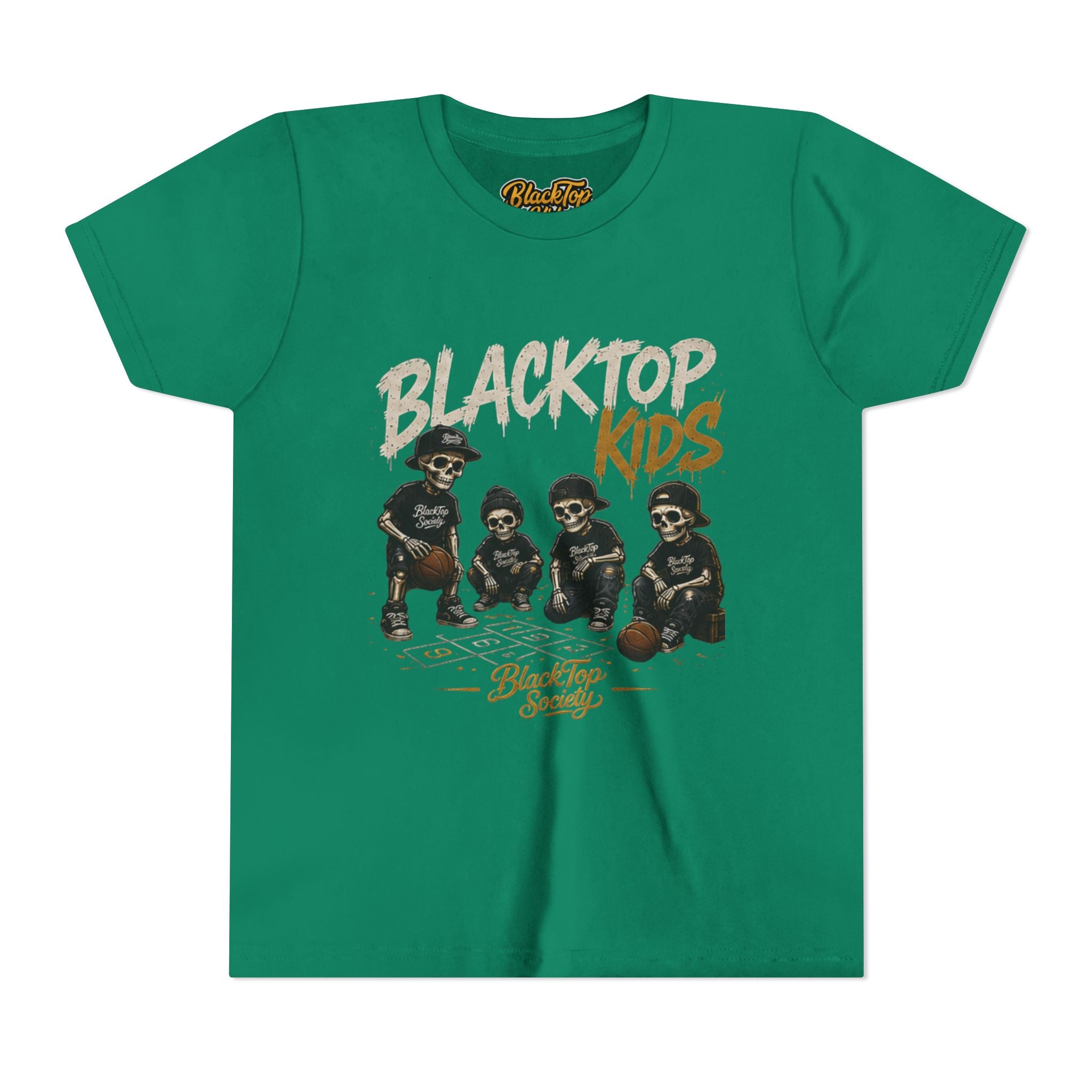Blacktop Kids retro basketball youth shirt — Blacktop Society