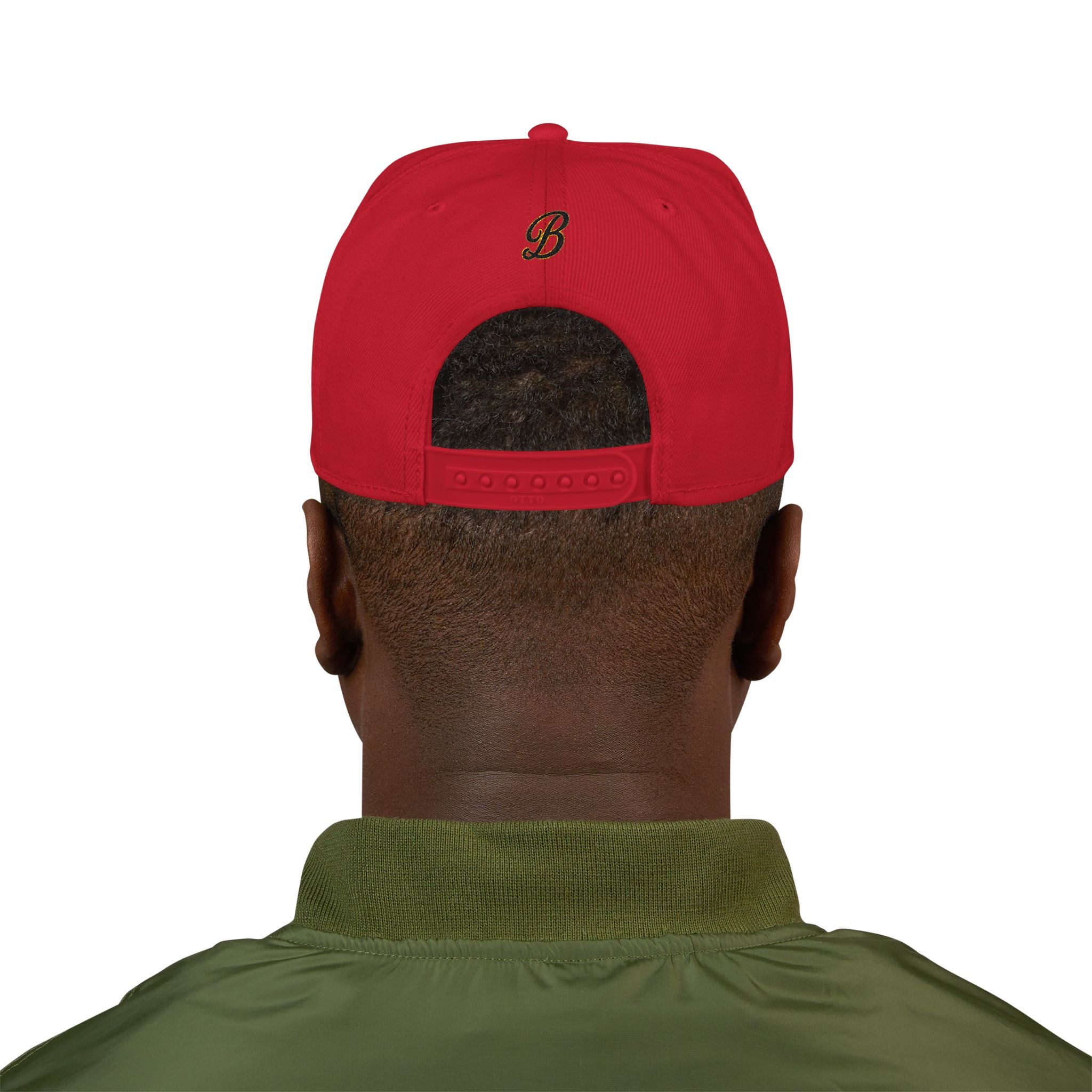 Embroidered American Flag Snapback Hat — Rose & Skull Streetwear Cap