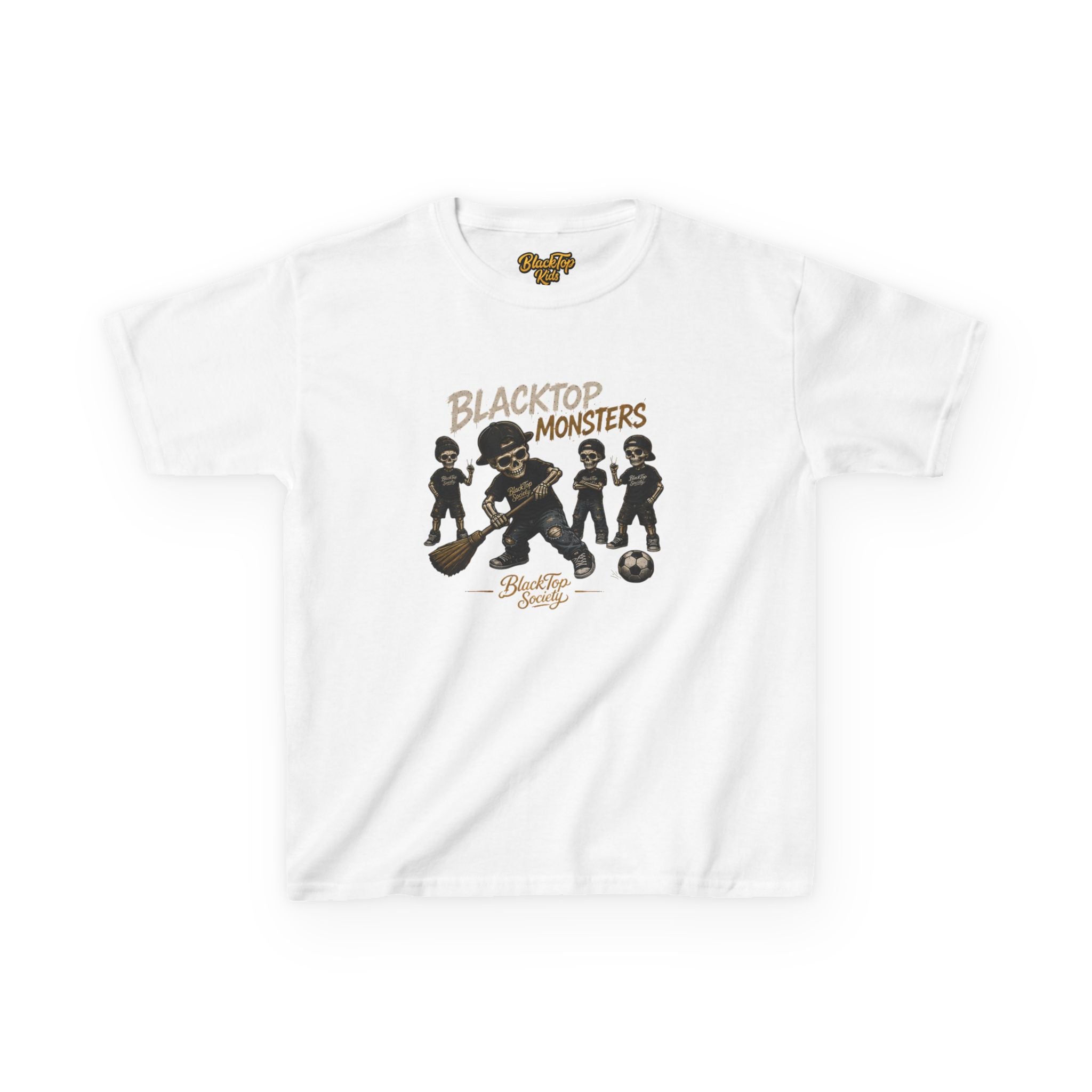 Blacktop Monsters skate crew graphic kids tee — Blacktop Society
