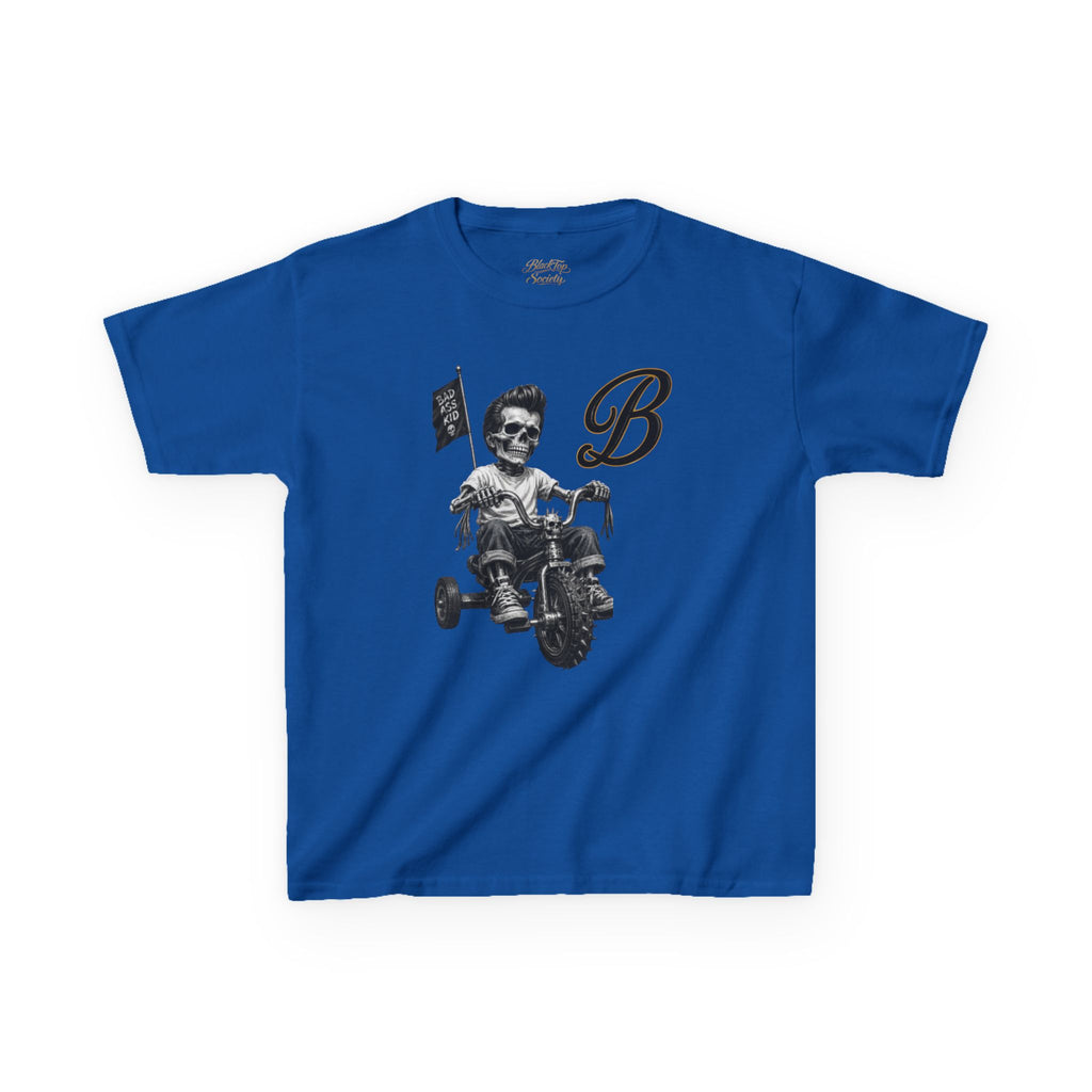 Kids Tee — 'BlackTop Society' Tricycle Graphic Shirt