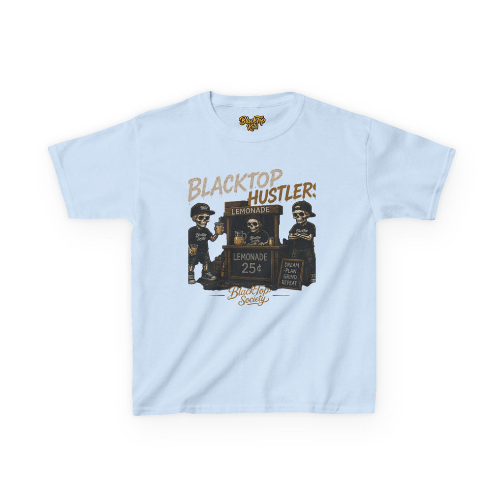 Blacktop Hustler lemonade stand graphic kids tee - Blacktop Society