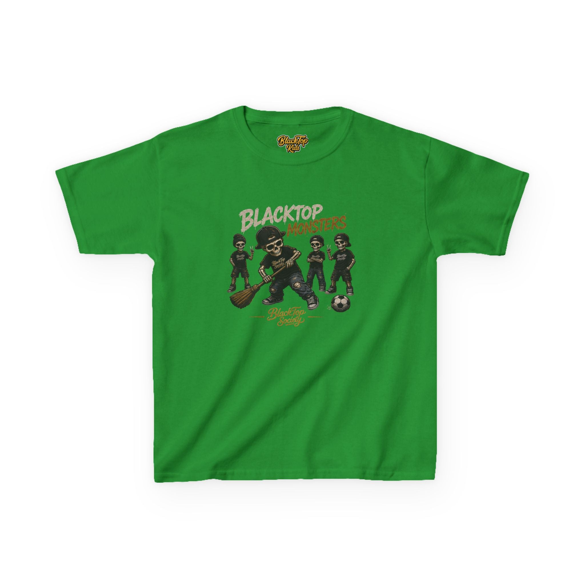 Blacktop Monsters skate crew graphic kids tee — Blacktop Society