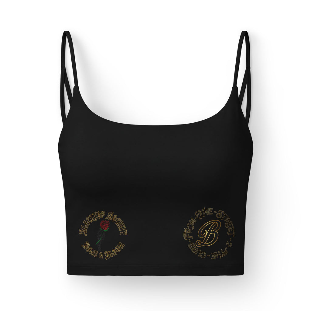 Bone & Bloom Gym Crop Top | Blacktop Society Activewear