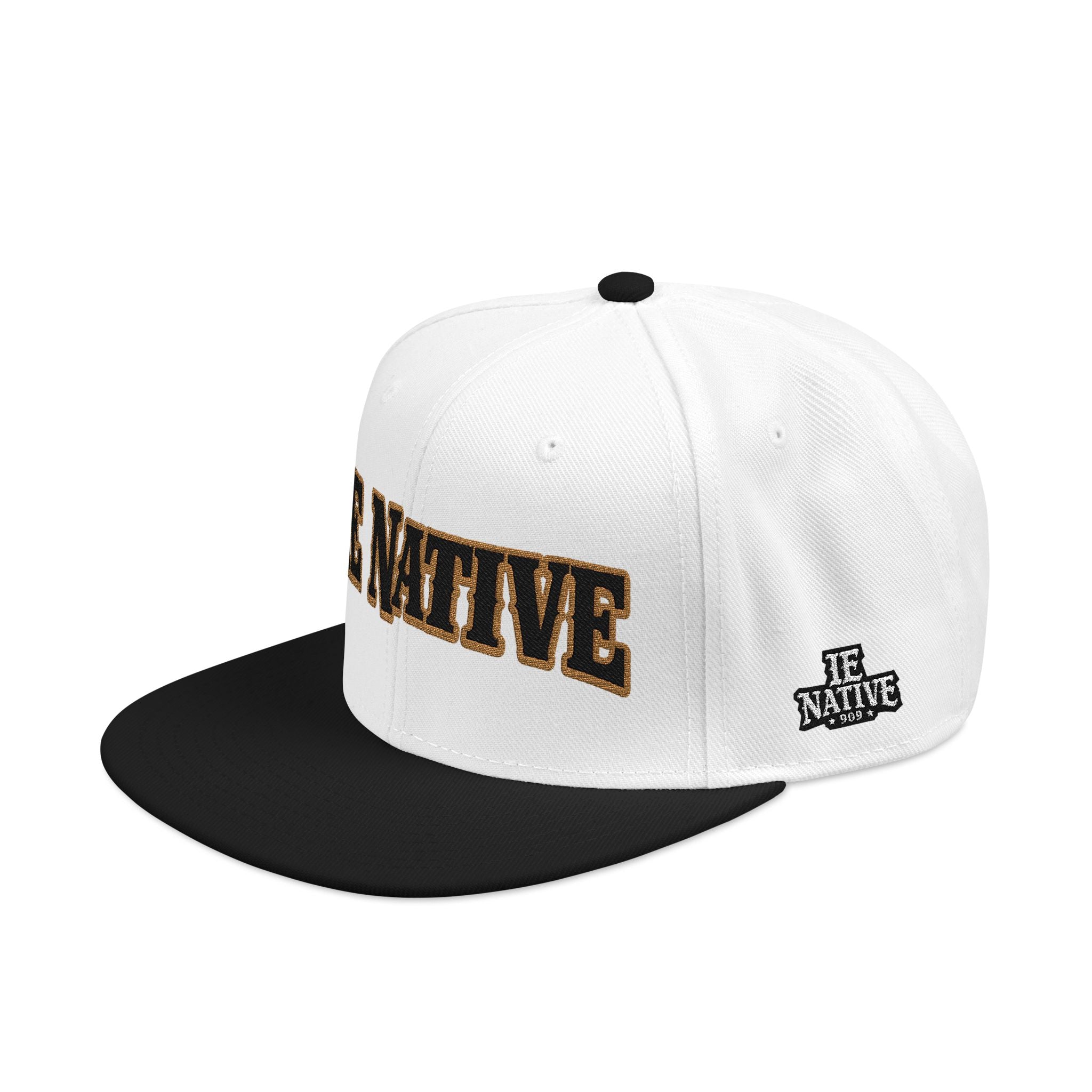Be Native leopard stitch embroidered snapback hat, Blacktop Society, view 7