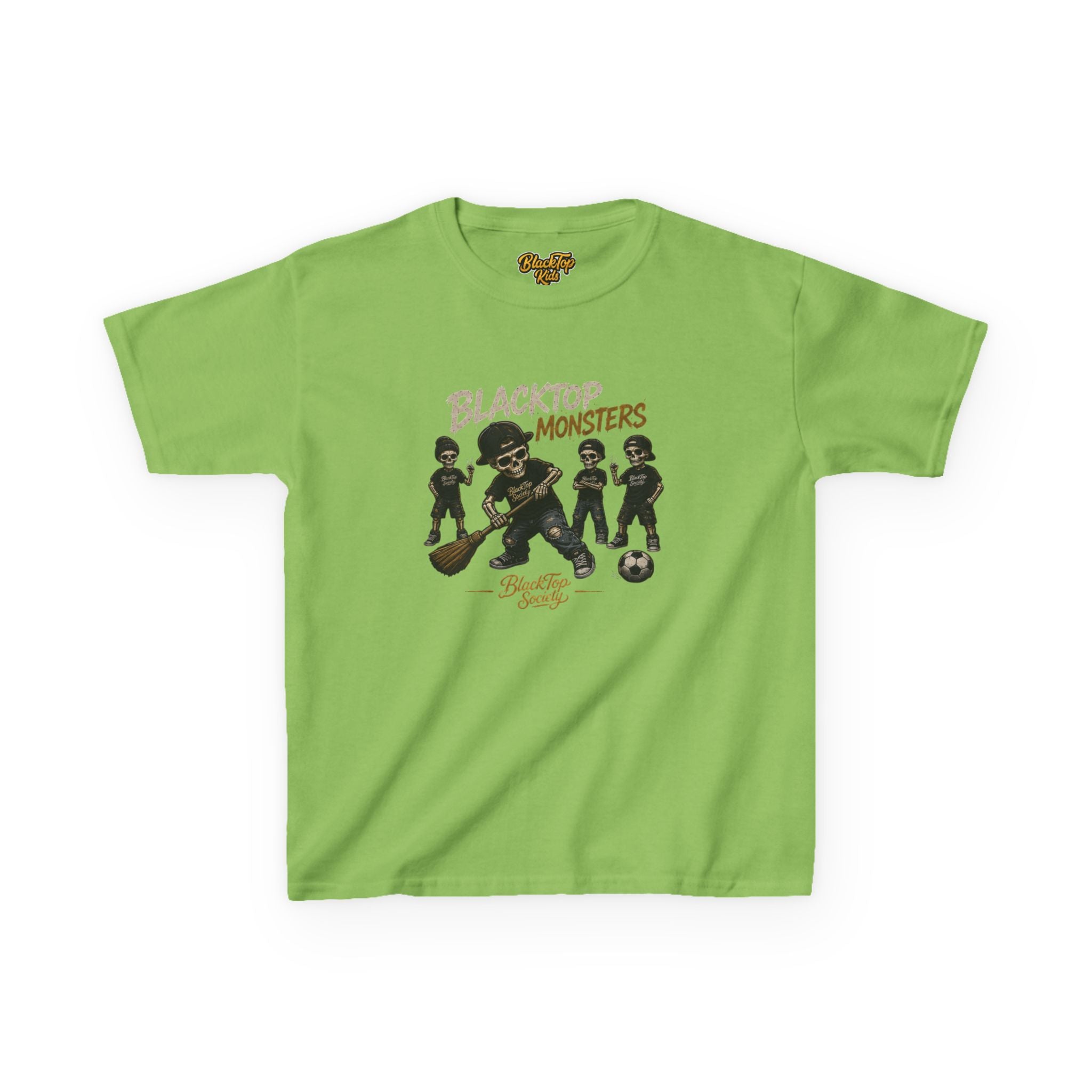 Blacktop Monsters skate crew graphic kids tee — Blacktop Society
