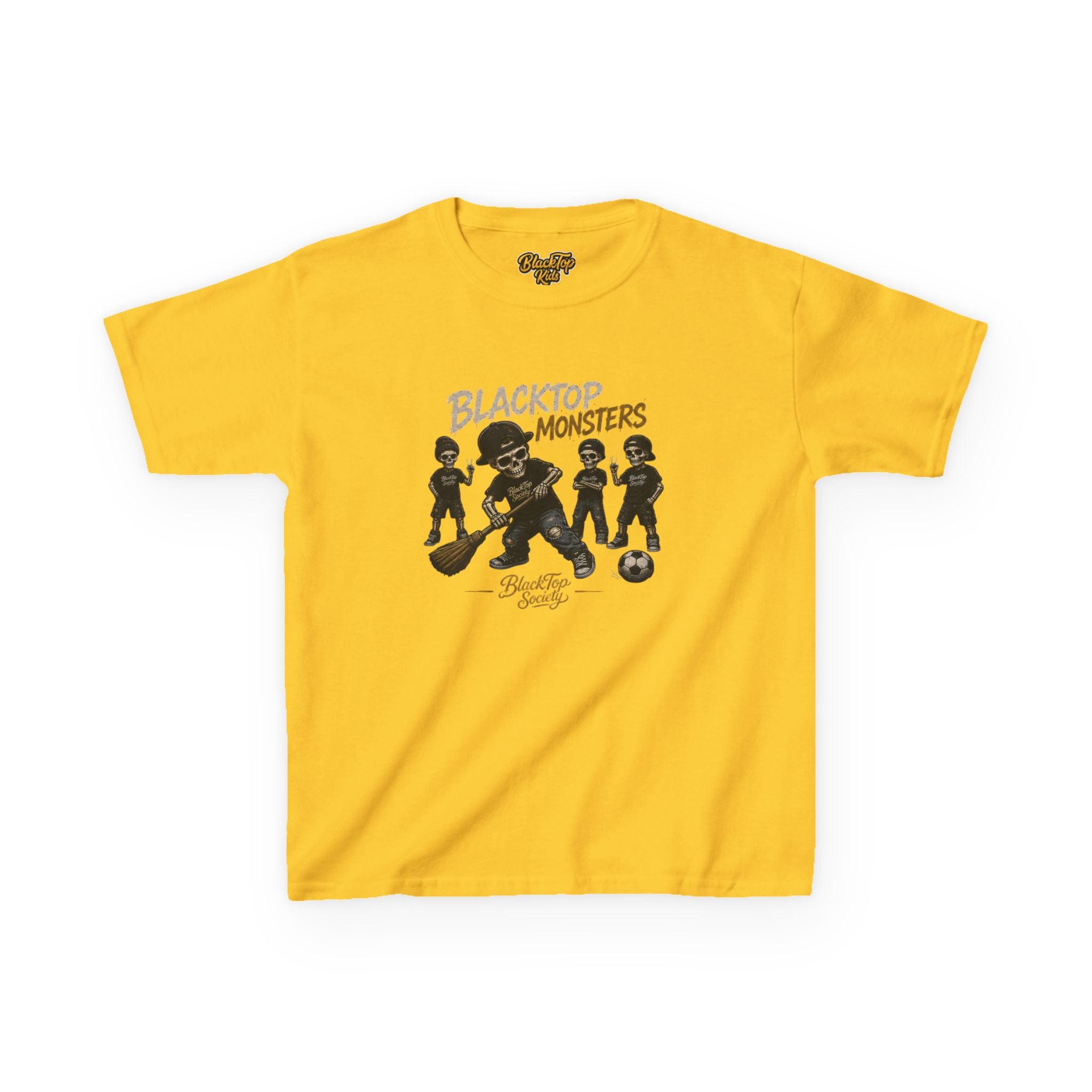 Blacktop Monsters skate crew graphic kids tee — Blacktop Society