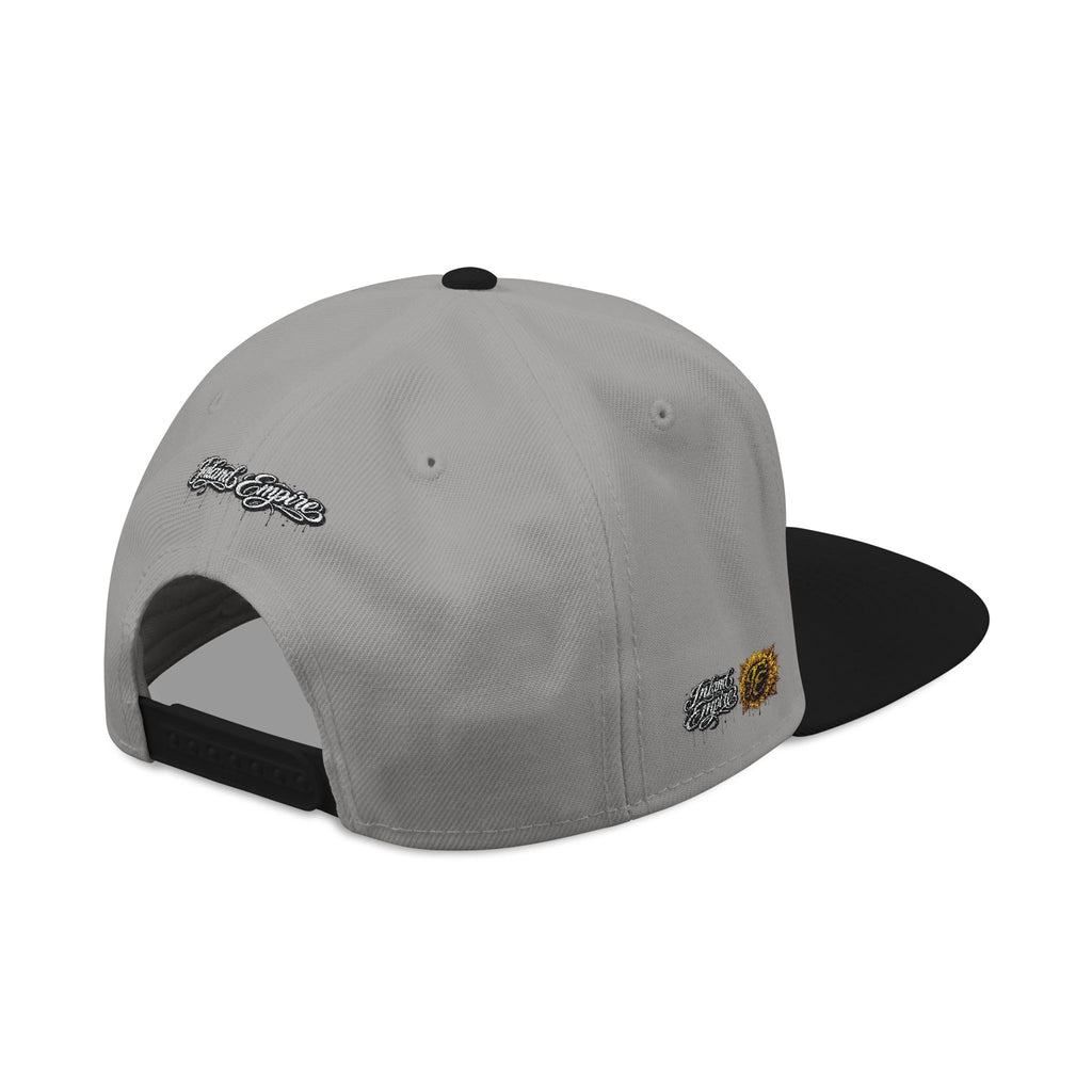 Be Native leopard stitch embroidered snapback hat, Blacktop Society, view 15