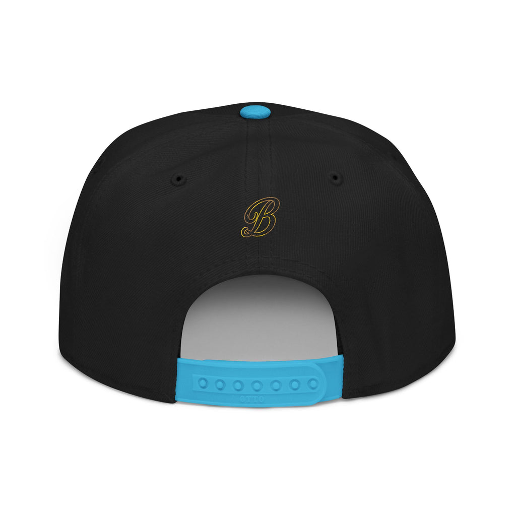 Vintage Camper Snapback Hat — Embroidered Palm Tree & Van Design