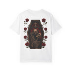 Skeleton Kiss T-Shirt — Romantic Gothic Skull Art Tee