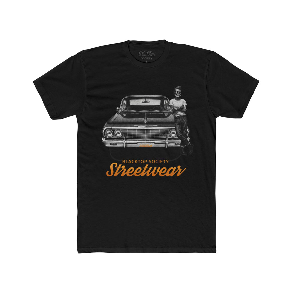 BlackTop Society Tee — Vintage Street Portrait Graphic T-Shirt
