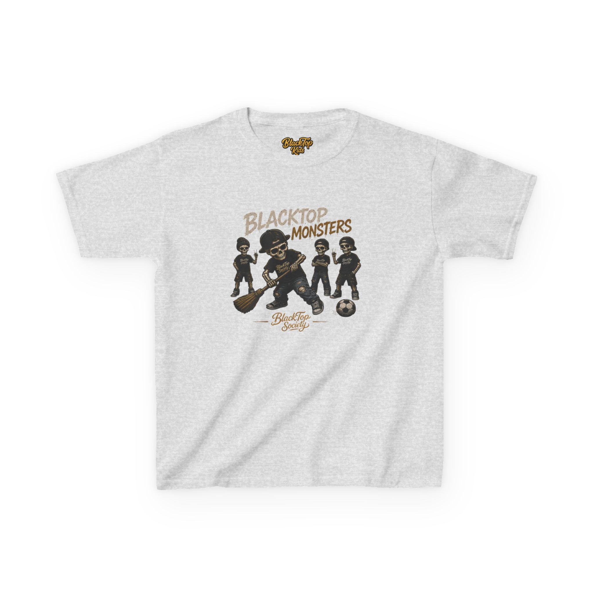 Blacktop Monsters skate crew graphic kids tee — Blacktop Society