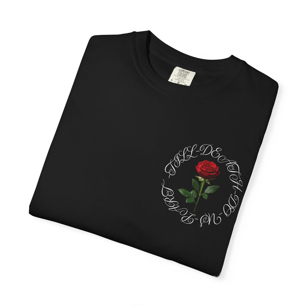 Skeleton Kiss T-Shirt — Romantic Gothic Skull Art Tee