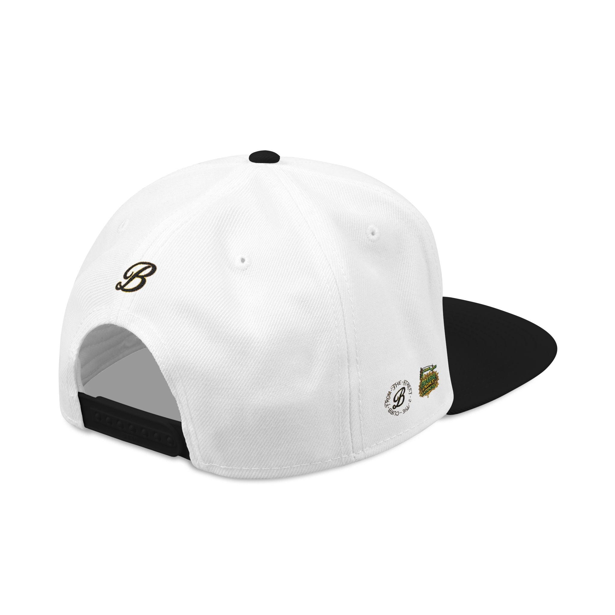 Vintage Camper Snapback Hat — Embroidered Palm Tree & Van Design