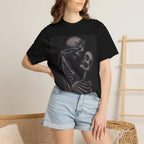 Skeleton Lovers Graphic T-Shirt – Gothic Romance Tee
