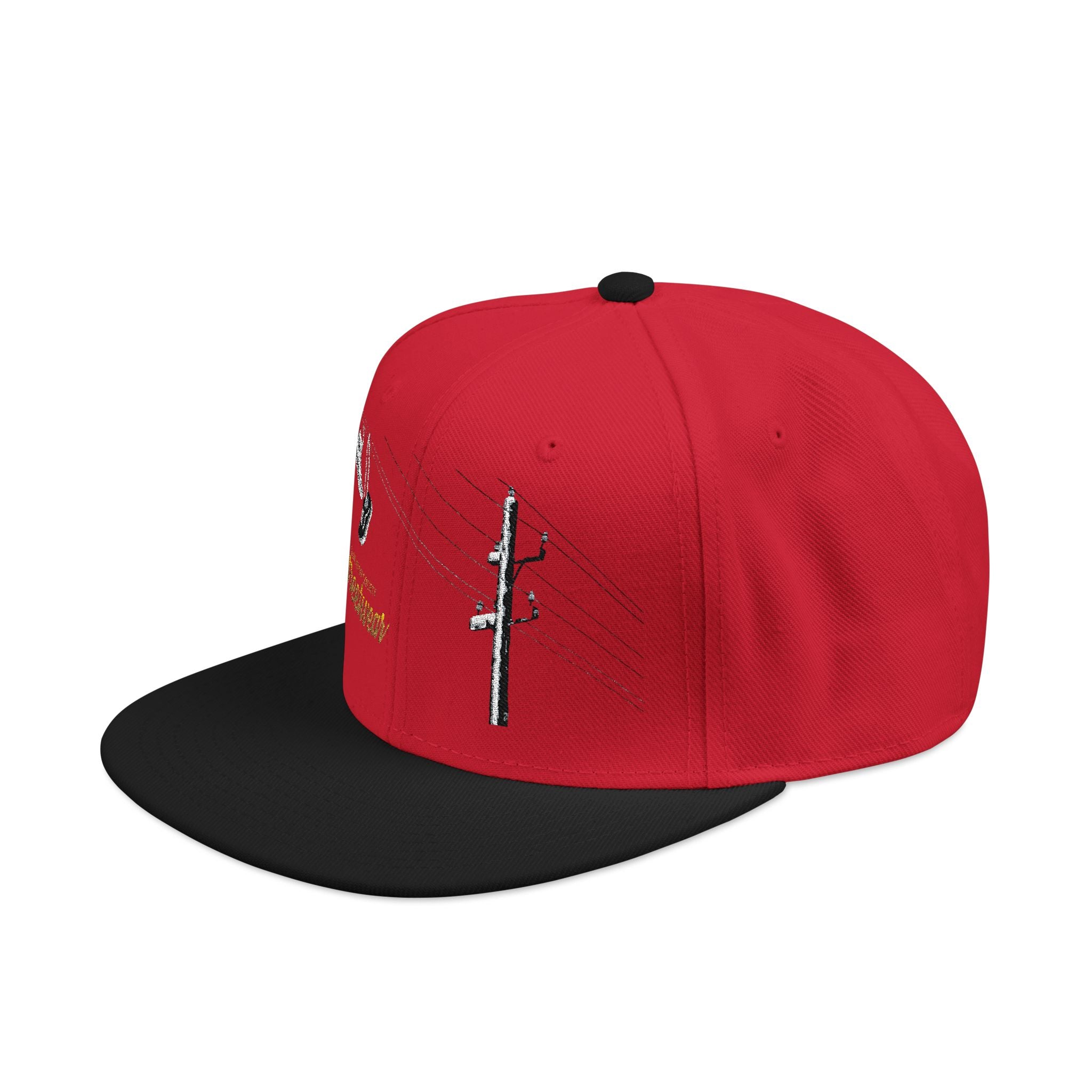 Embroidered American Flag Snapback Hat — Rose & Skull Streetwear Cap