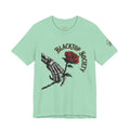 Love Never Dies skull and rose graphic tee, Blacktop Society, view 6