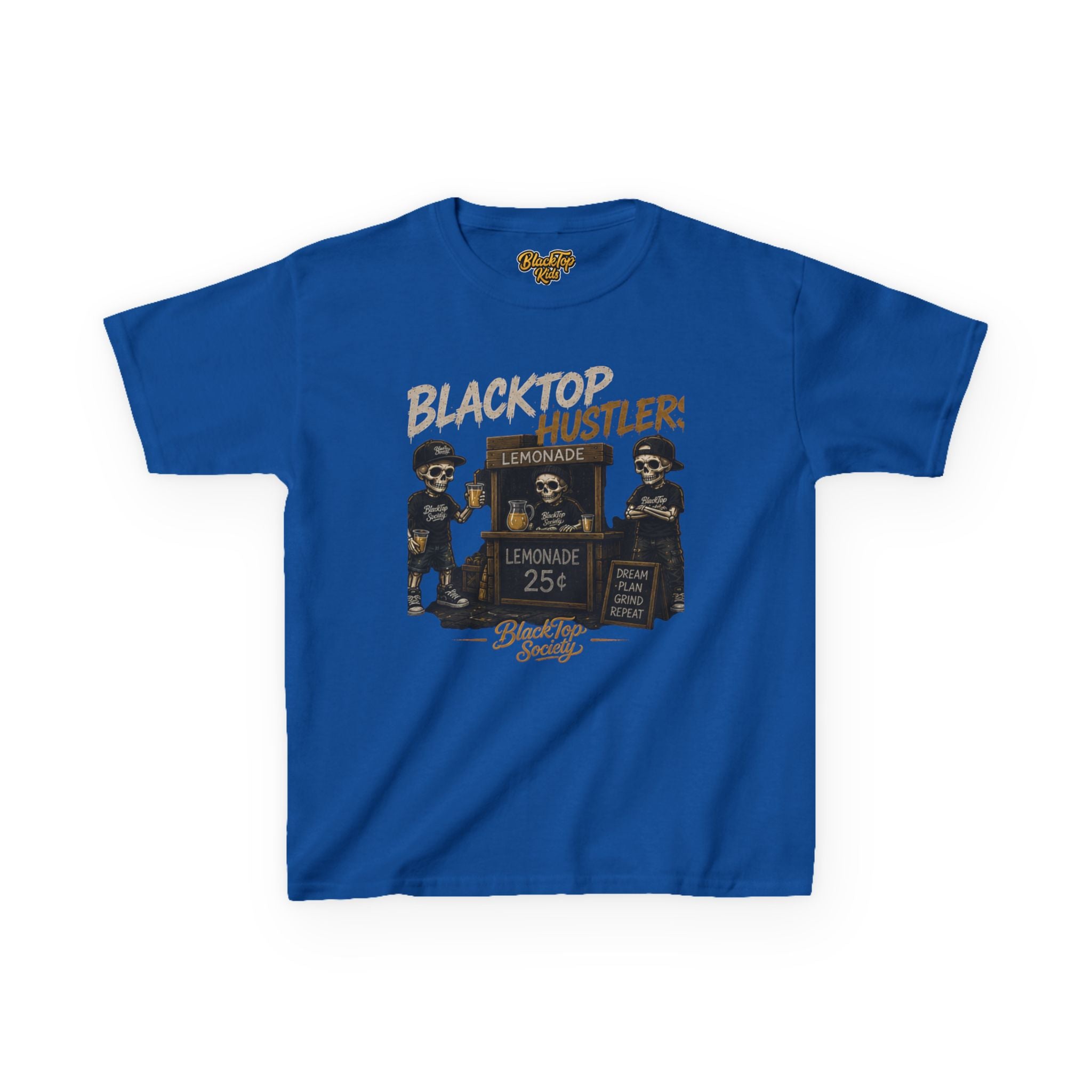 Blacktop Hustler lemonade stand graphic kids tee - Blacktop Society