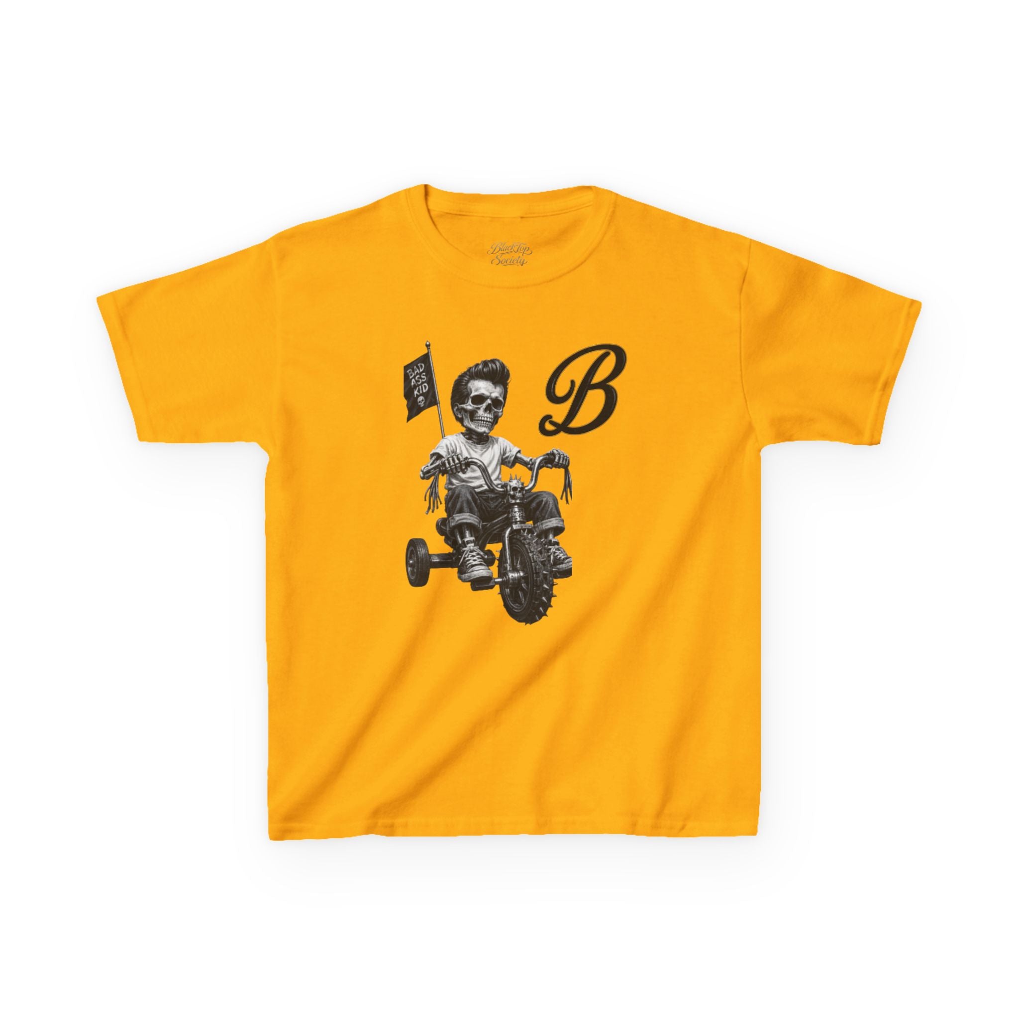 Kids Tee — 'BlackTop Society' Tricycle Graphic Shirt