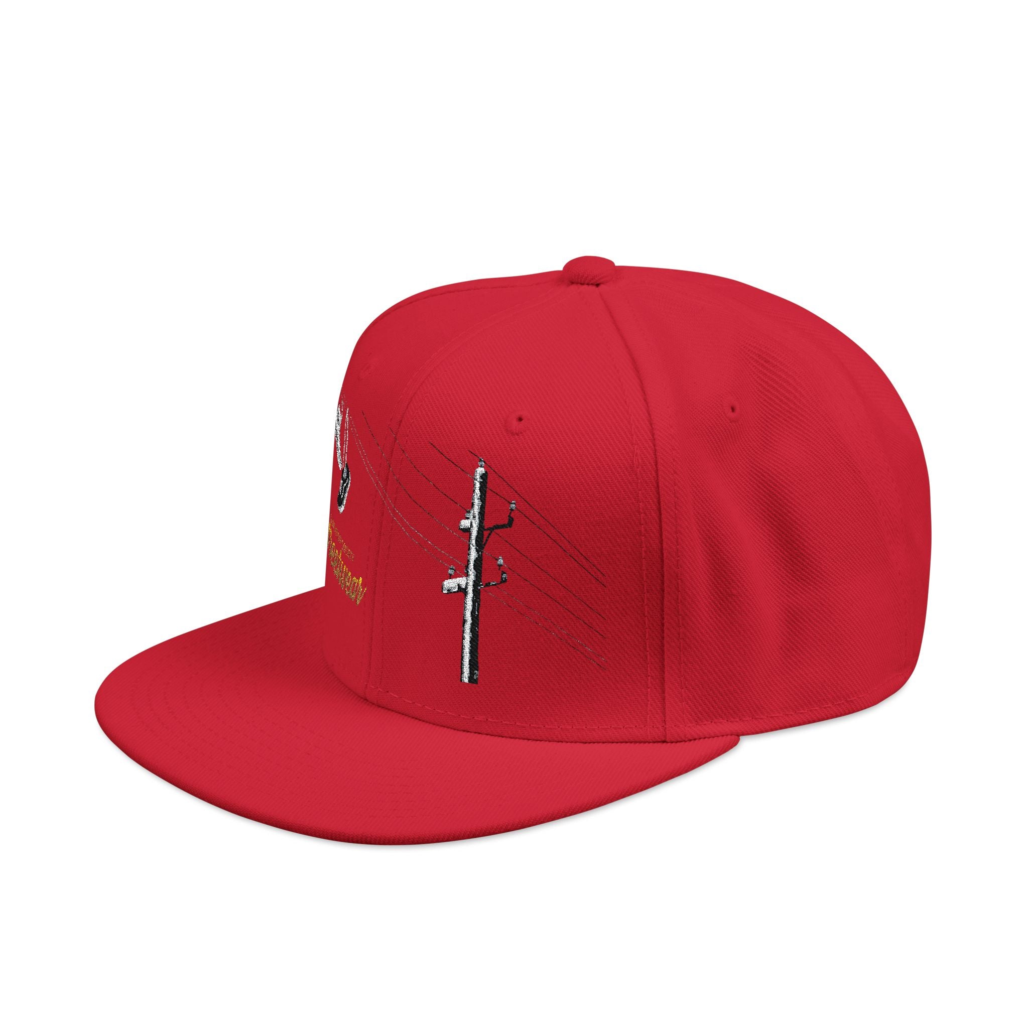 Embroidered American Flag Snapback Hat — Rose & Skull Streetwear Cap