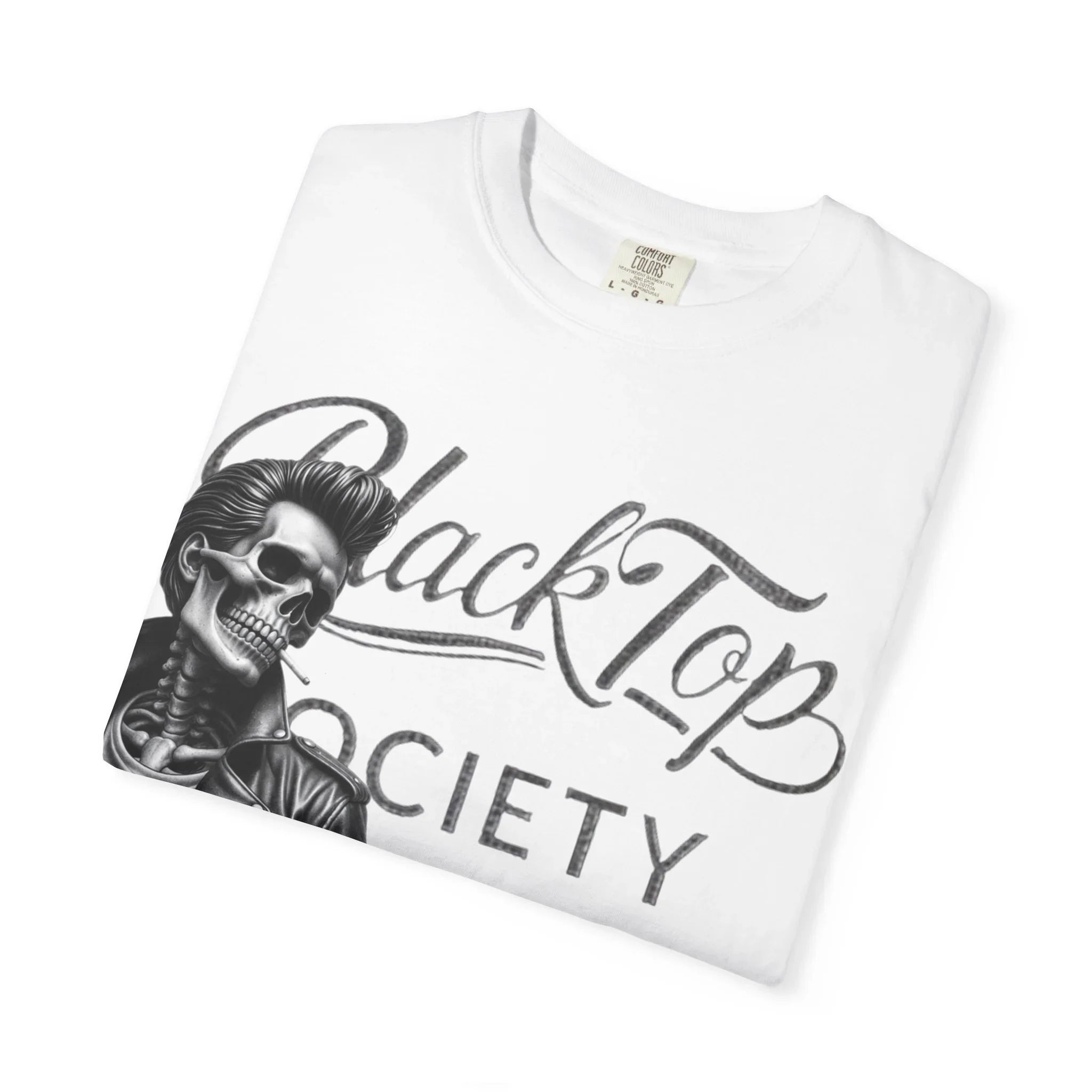 Blacktop Society Vintage Calligraphy Graphic T-Shirt