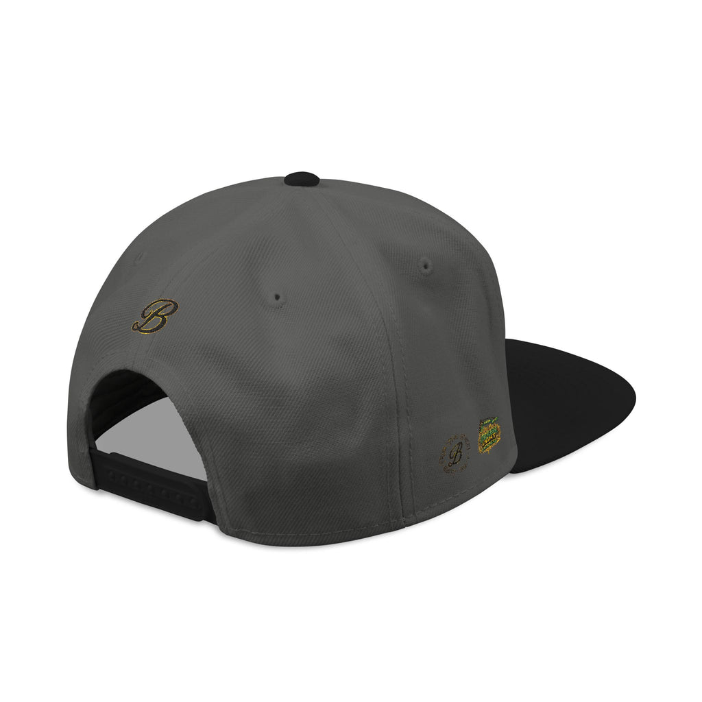 Vintage Camper Snapback Hat — Embroidered Palm Tree & Van Design