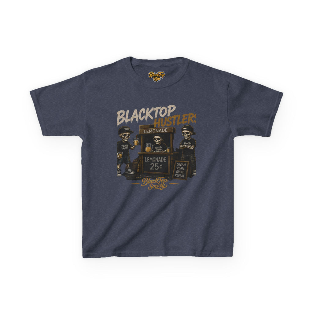 Blacktop Hustler lemonade stand graphic kids tee - Blacktop Society