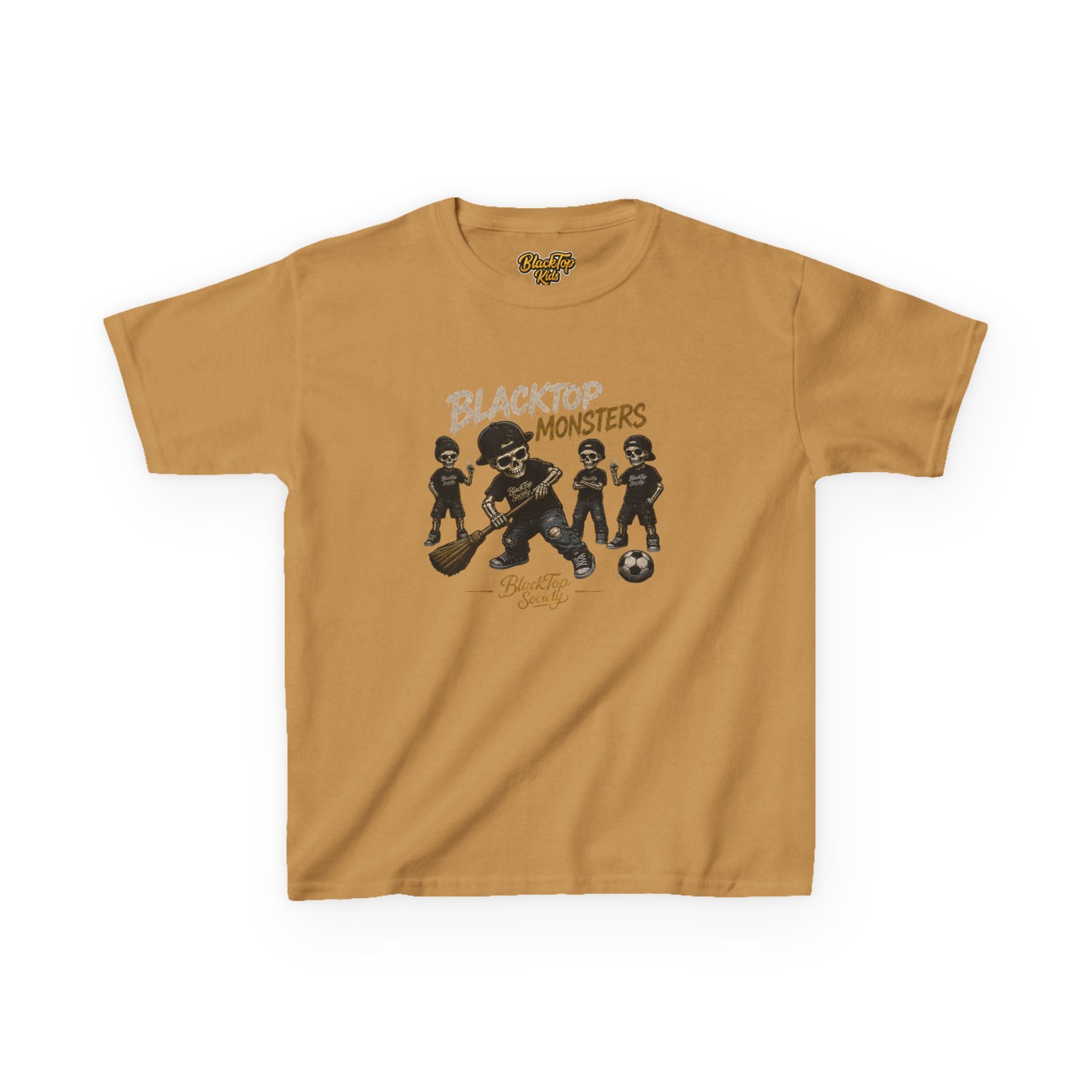 Blacktop Monsters skate crew graphic kids tee — Blacktop Society