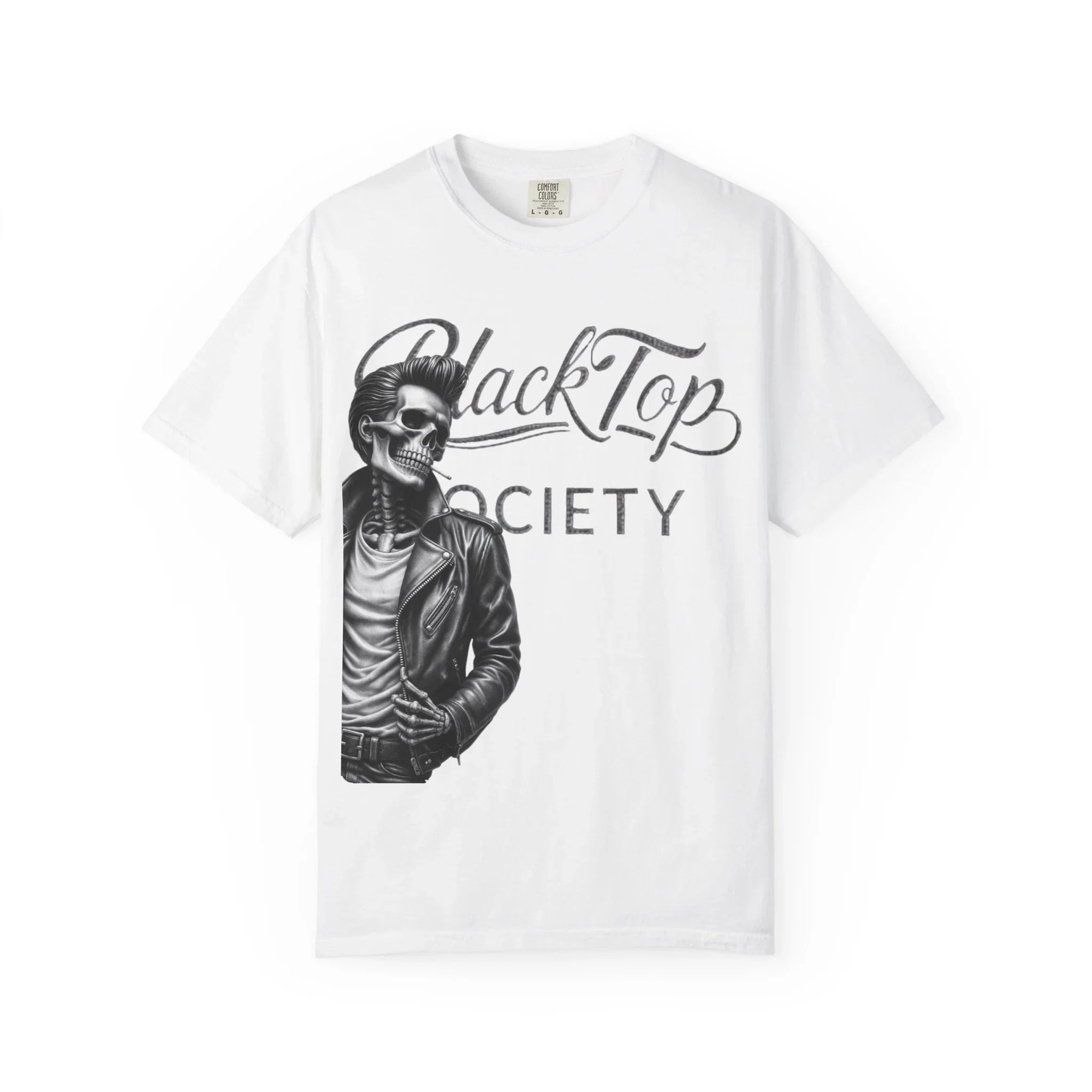 Blacktop Society Vintage Calligraphy Graphic T-Shirt