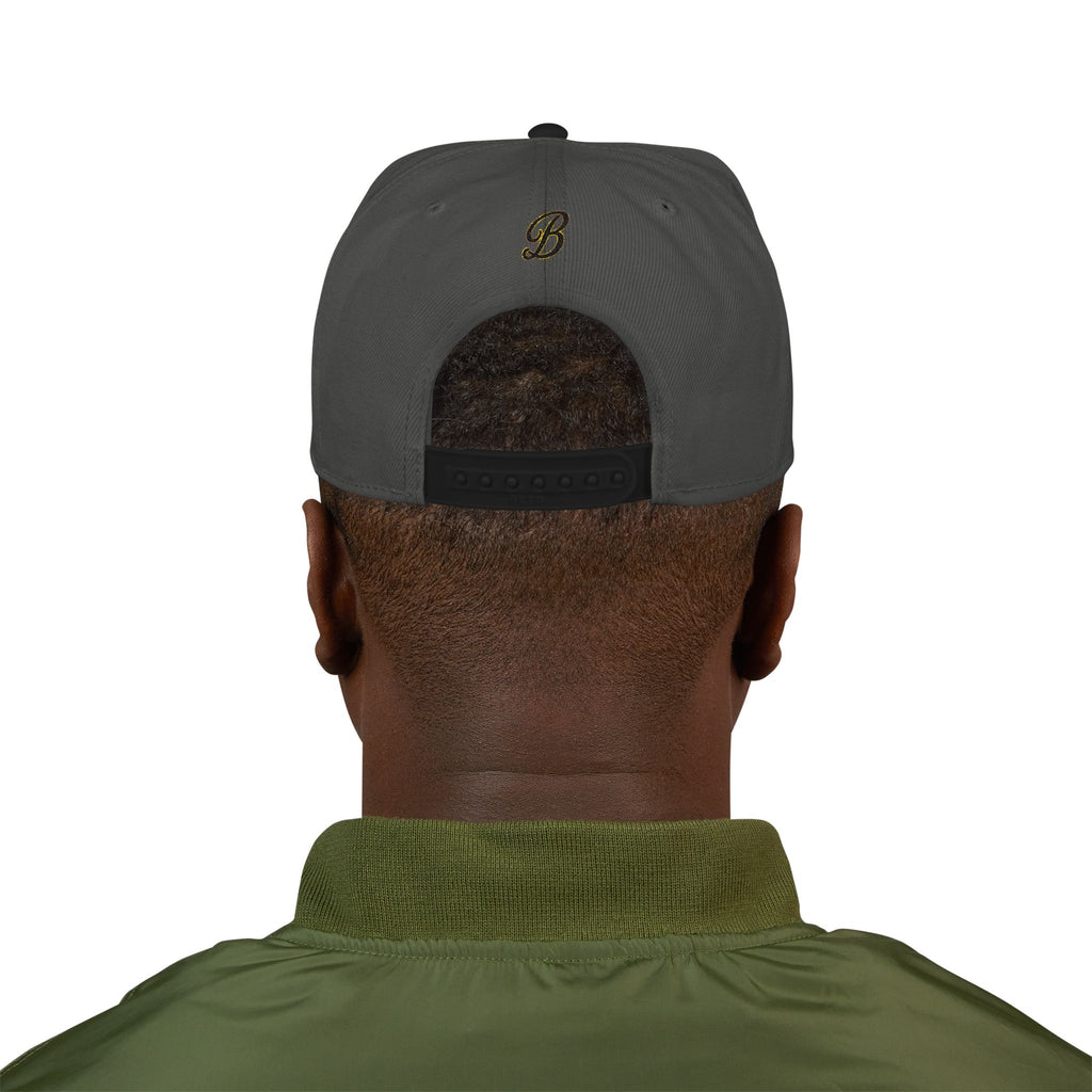 Embroidered American Flag Snapback Hat — Rose & Skull Streetwear Cap