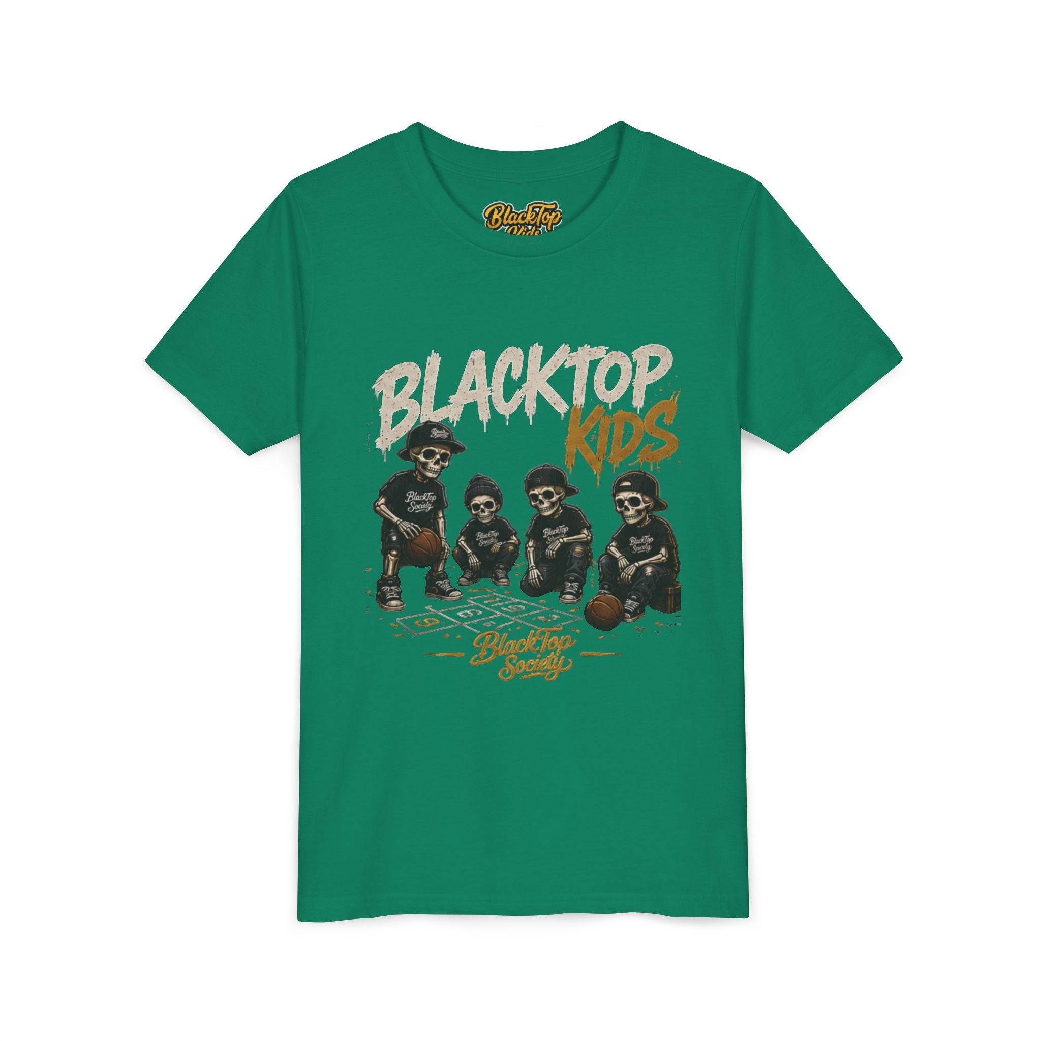 Blacktop Kids retro basketball youth shirt — Blacktop Society