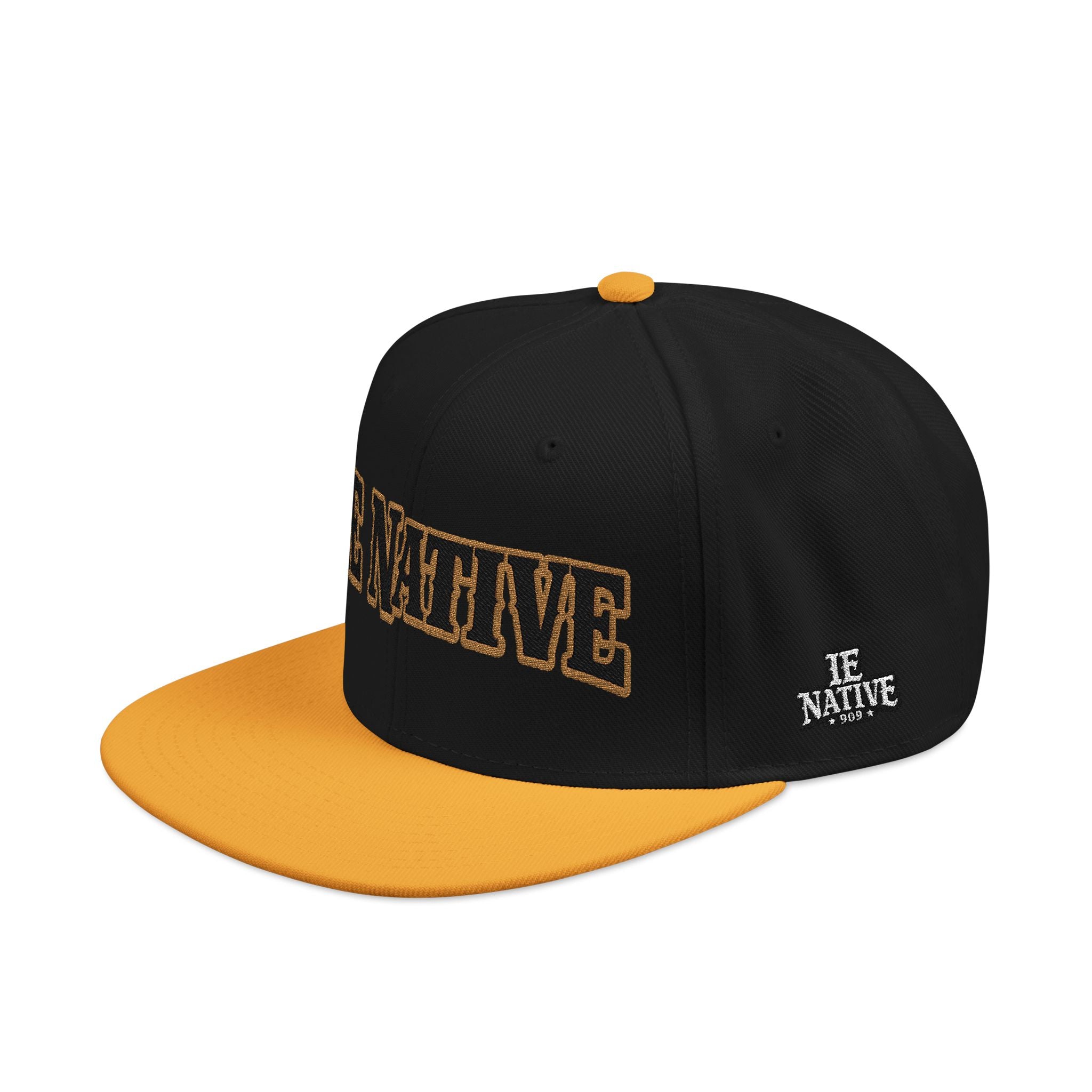 Be Native leopard stitch embroidered snapback hat, Blacktop Society, view 4