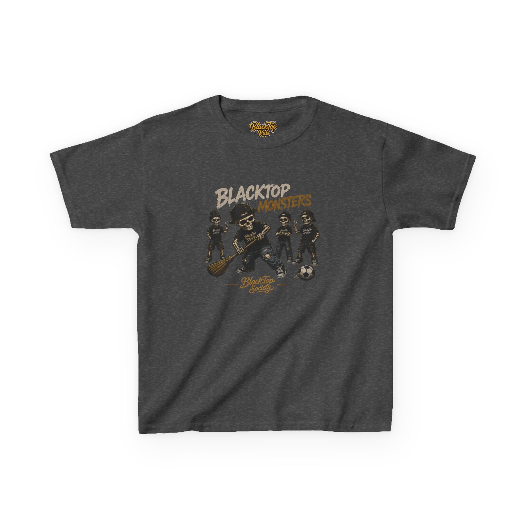 Blacktop Monsters skate crew graphic kids tee — Blacktop Society