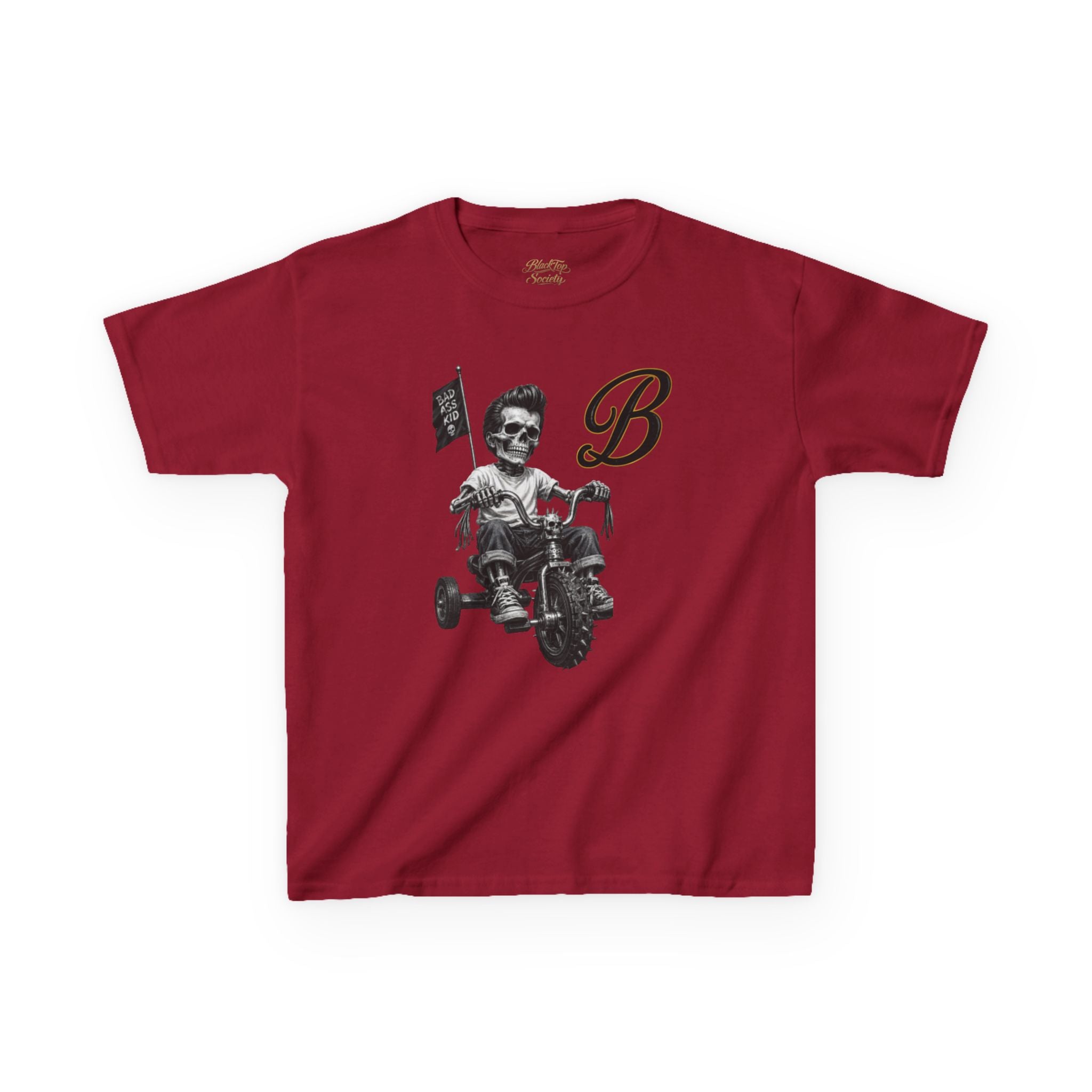 Kids Tee — 'BlackTop Society' Tricycle Graphic Shirt