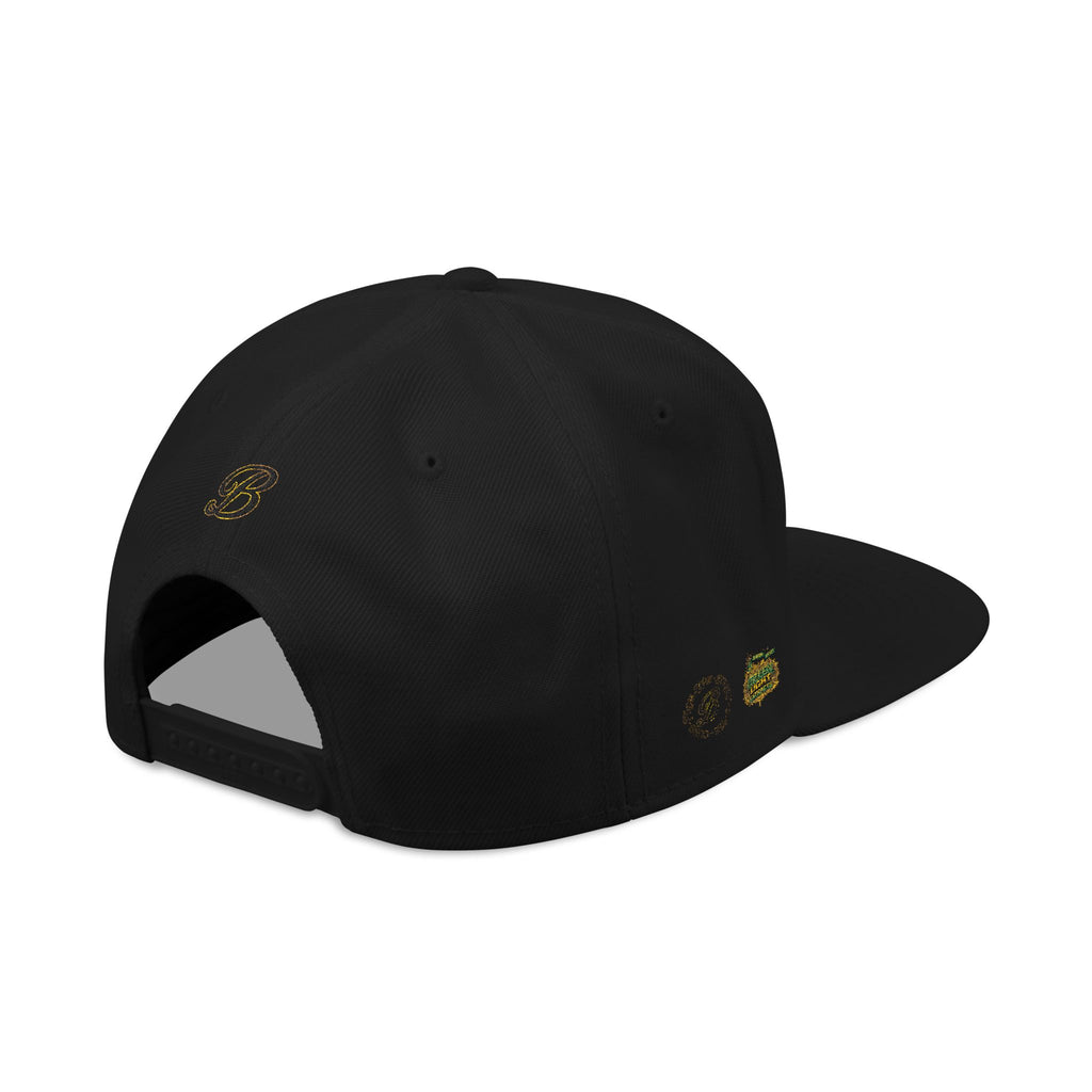 Vintage Camper Snapback Hat — Embroidered Palm Tree & Van Design