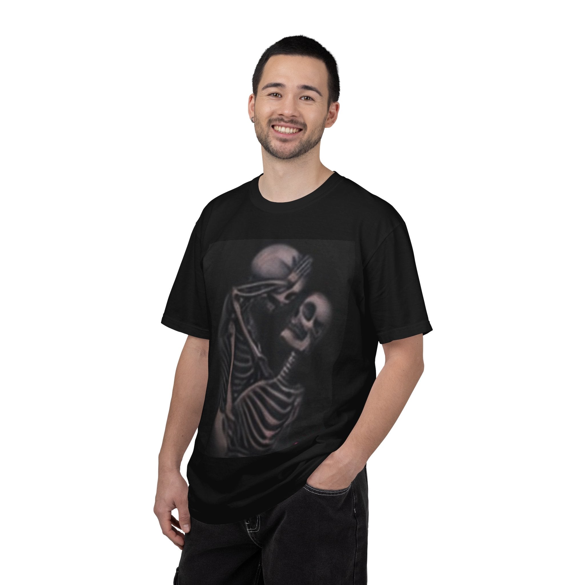 Skeleton Lovers Graphic T-Shirt – Gothic Romance Tee