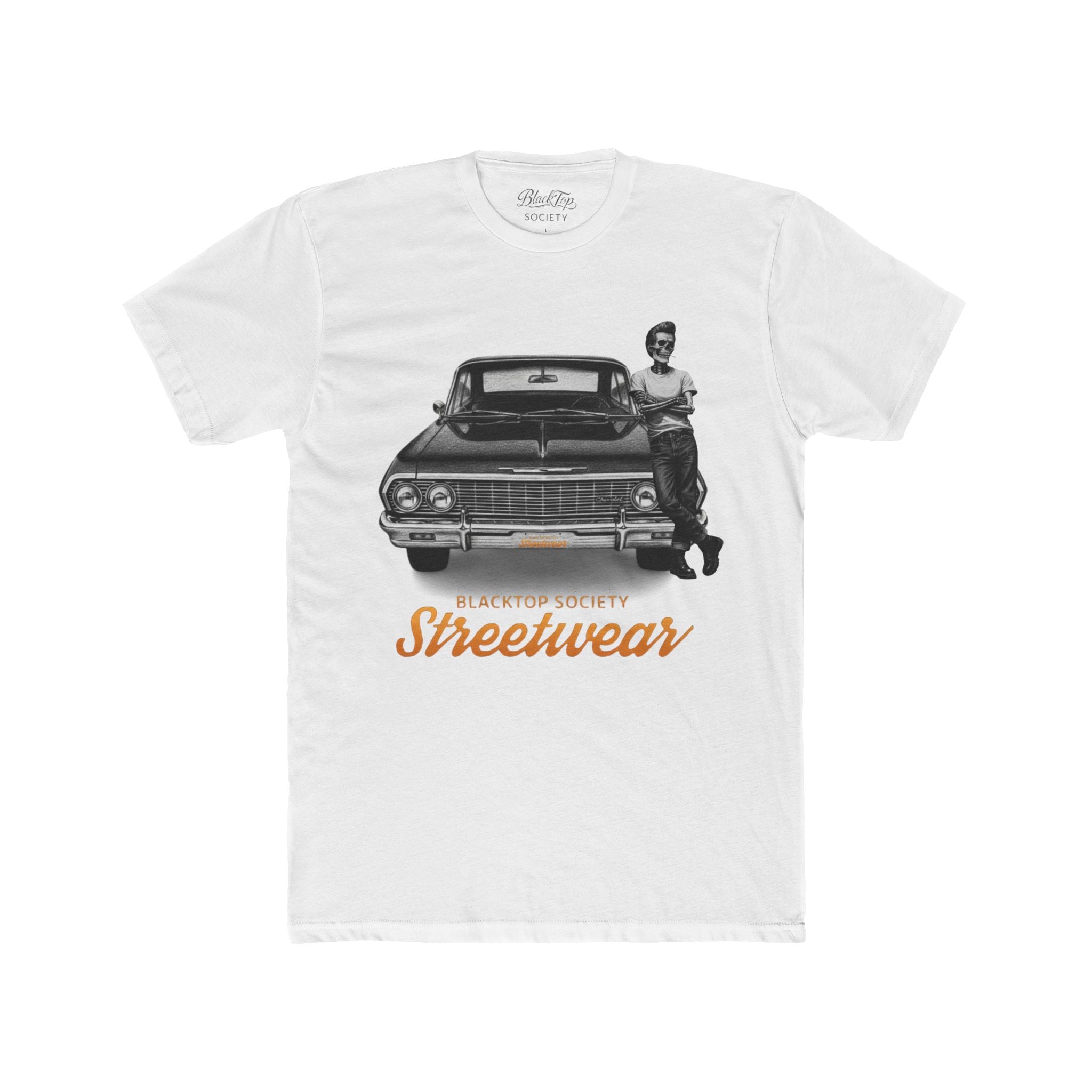 BlackTop Society Tee — Vintage Street Portrait Graphic T-Shirt