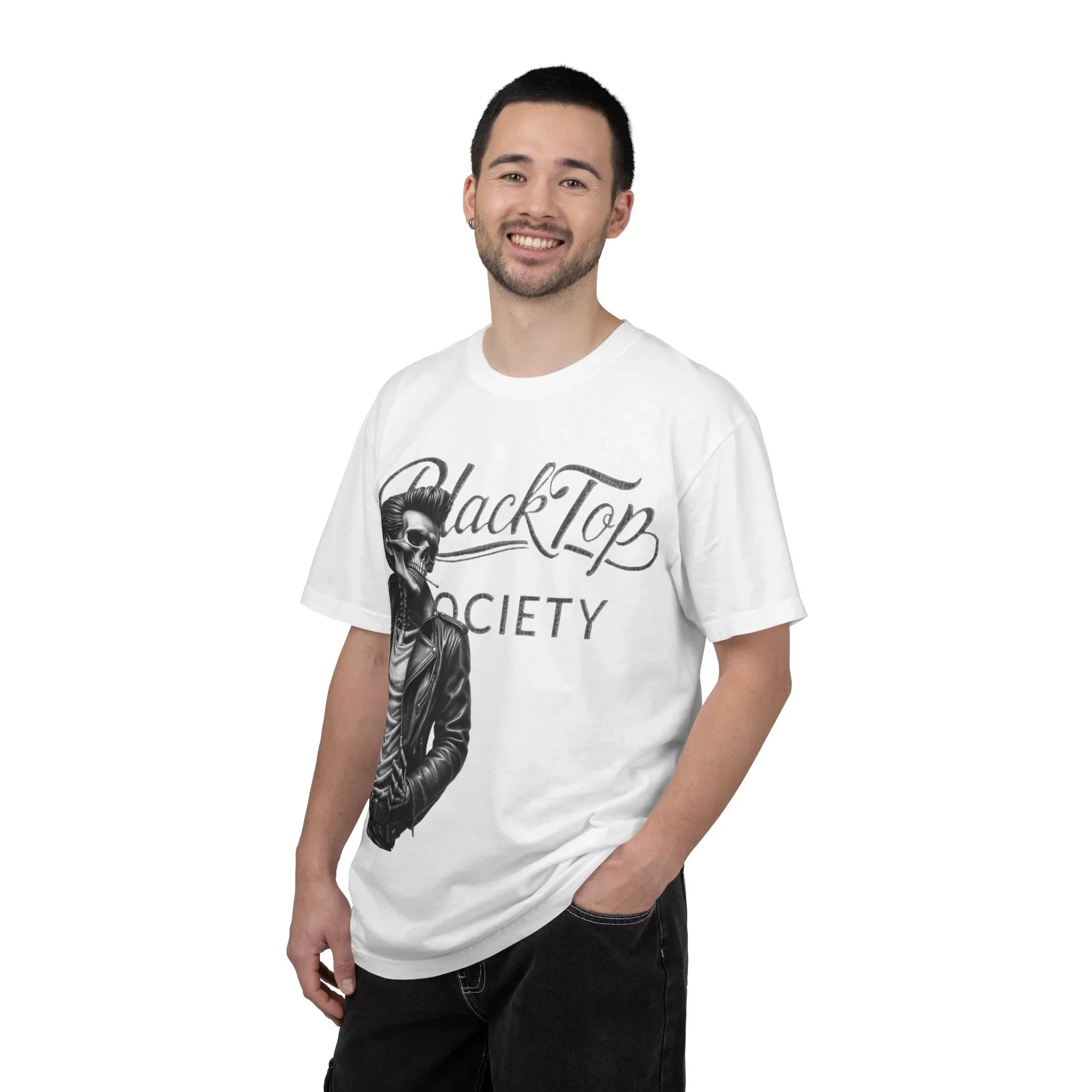 Blacktop Society Vintage Calligraphy Graphic T-Shirt